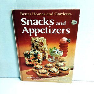 Snacks and Appetizers 1974 Better Homes & Gardens Vintage Hardback Cook Book